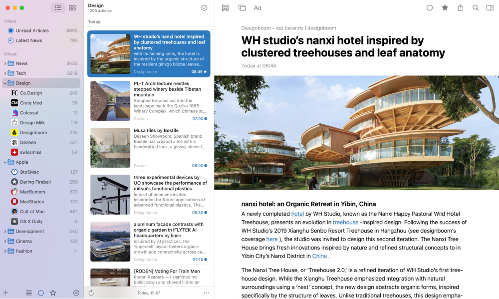Image of the News Explorer application