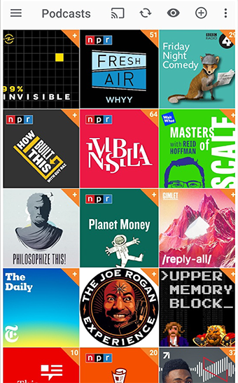 Image of the Podcast Addict application