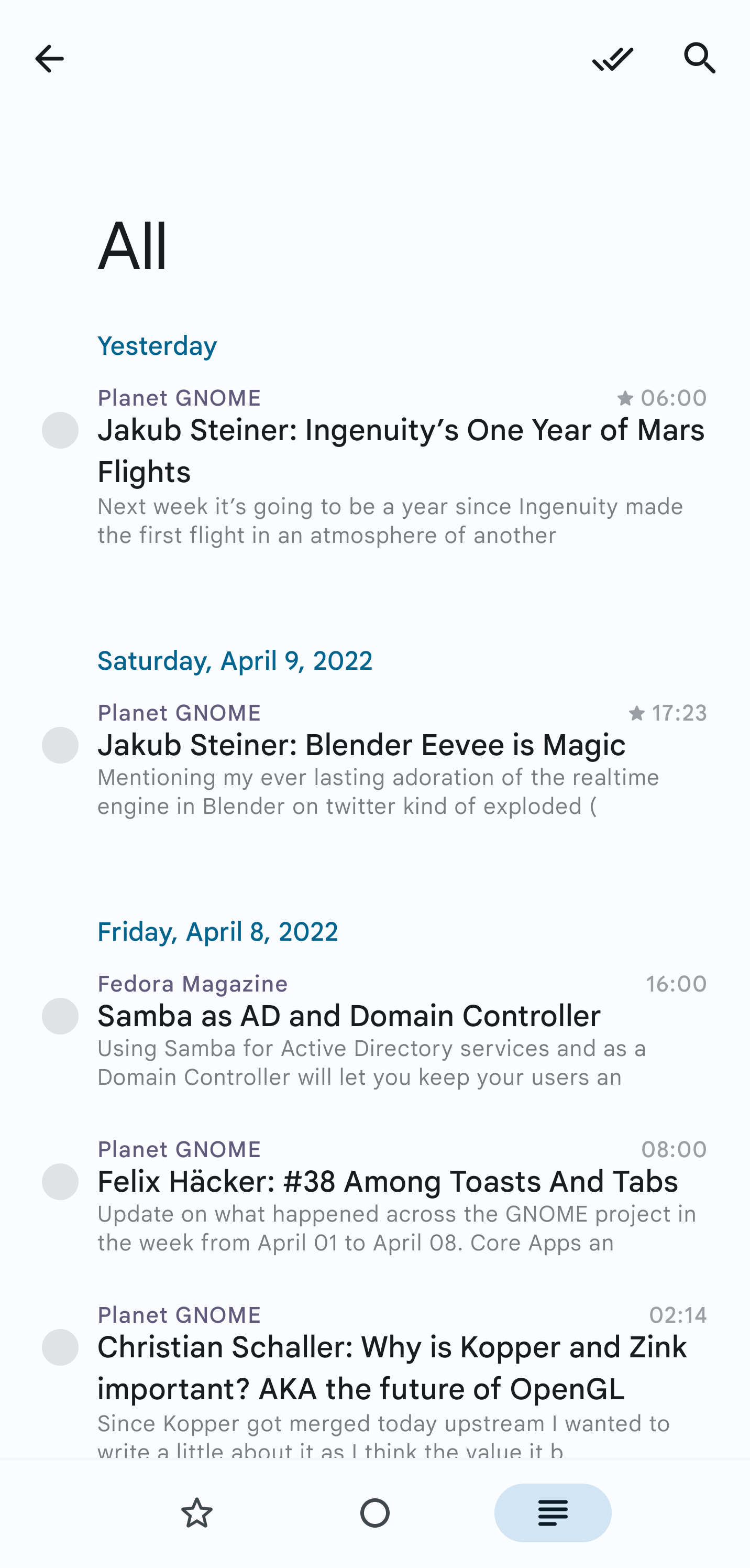Image of the ReadYou application