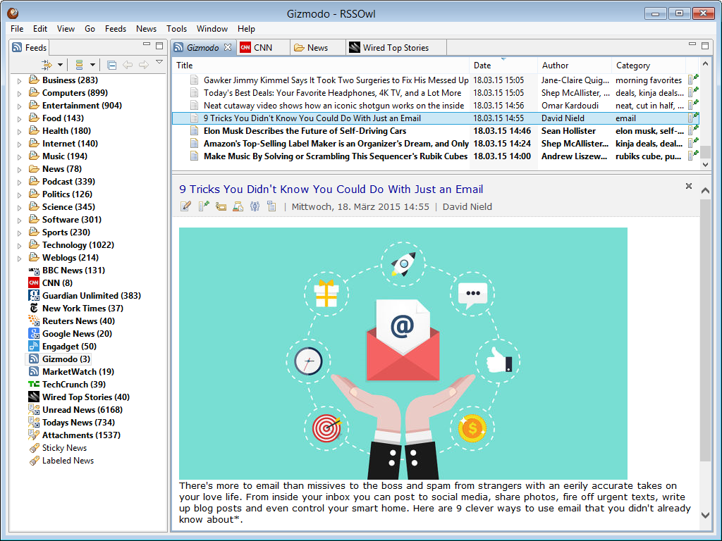 Image of the RSS Owl application