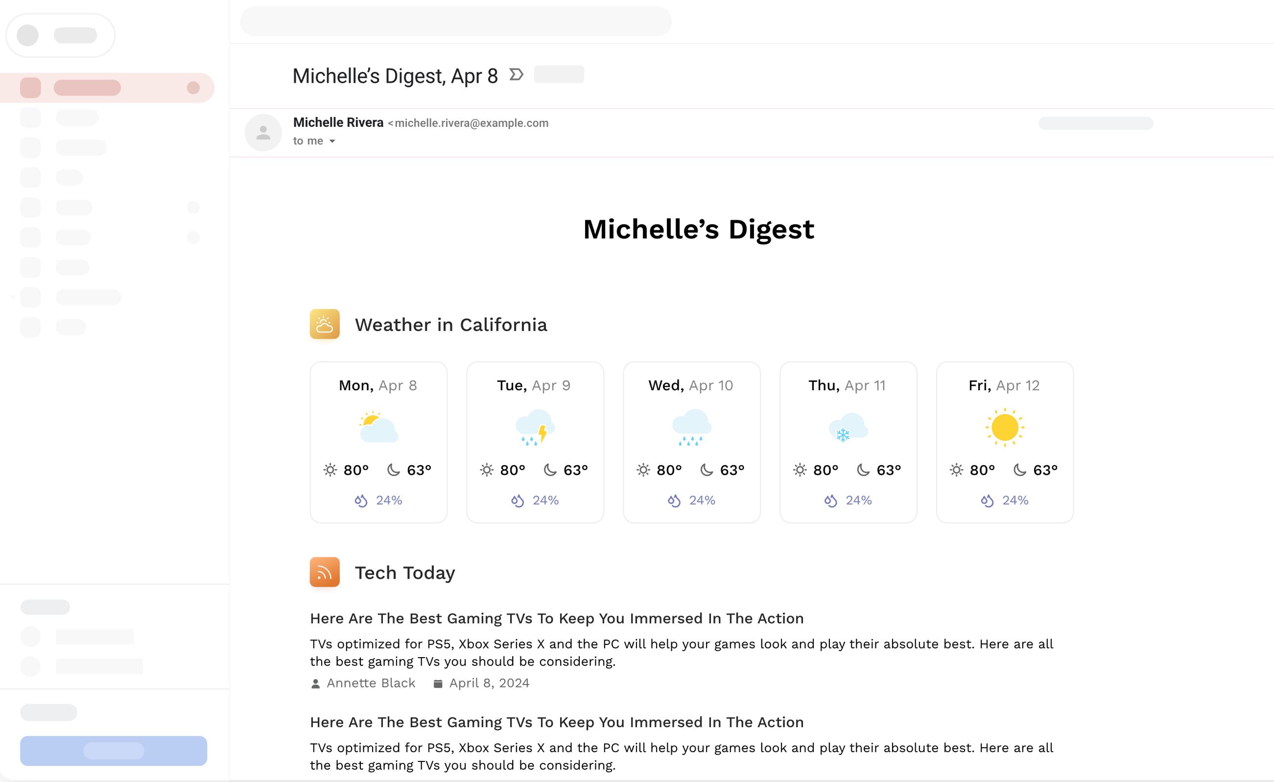 Image of the Digest application
