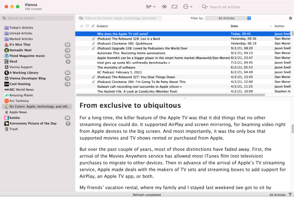 Image of the Vienna application